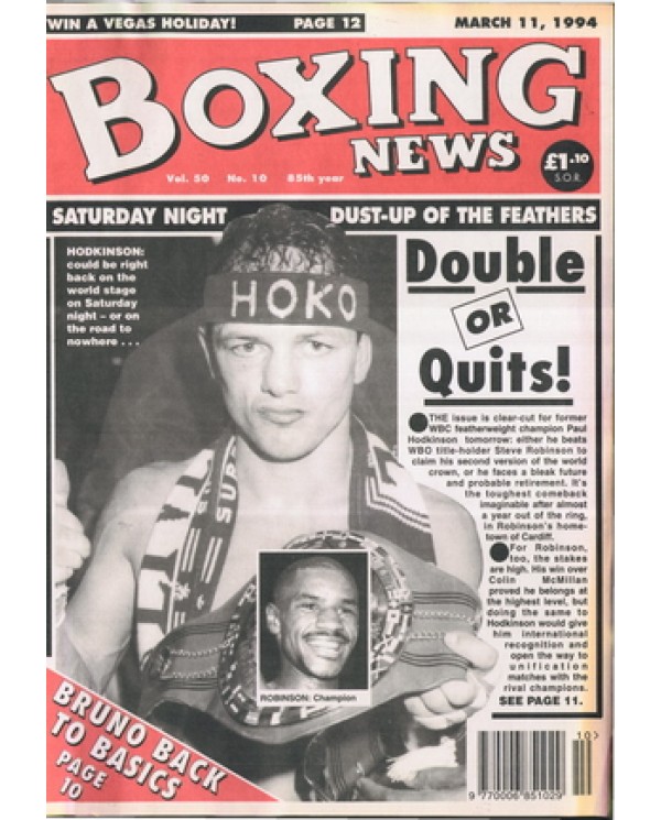 Boxing News magazine 11.3.1994 Download pdf