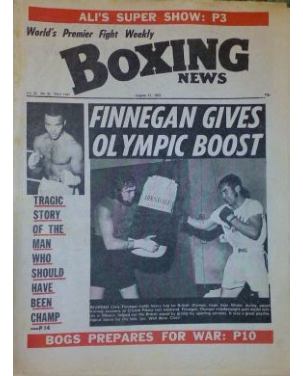 Boxing News magazine Download PDF 11.8.1972