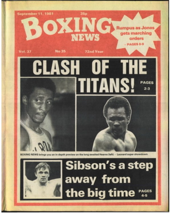 Boxing News magazine 11.9.1981 Download pdf