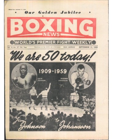 Boxing News magazine 11.9.1959 Download pdf