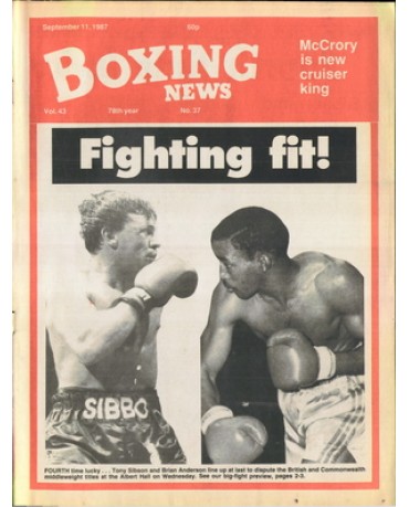 Boxing News magazine 11.9.1987 Download pdf