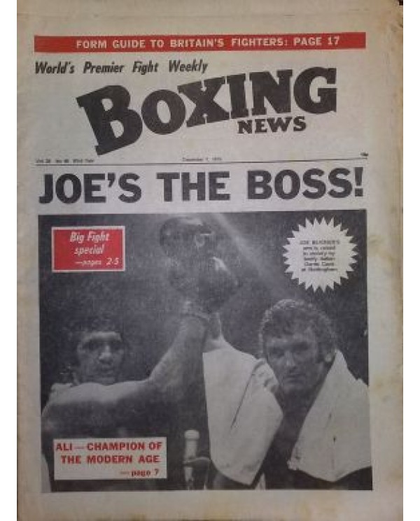 Boxing News magazine Download PDF  12.1.1972