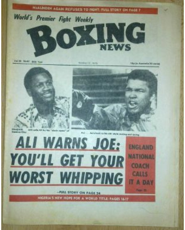 Boxing News magazine Download PDF 12.10.1973