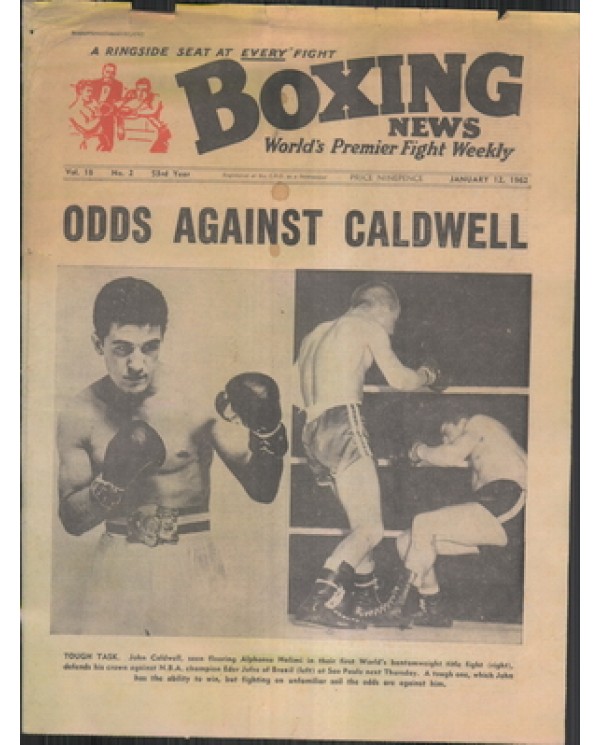 Boxing News magazine 12.1.1962  Download pdf