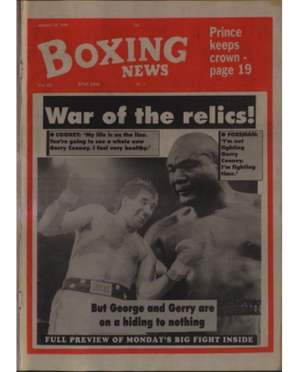 Boxing News magazine 12.1.1990 Download pdf