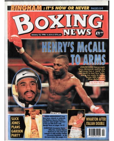Boxing News magazine 12.1.1996 Download pdf