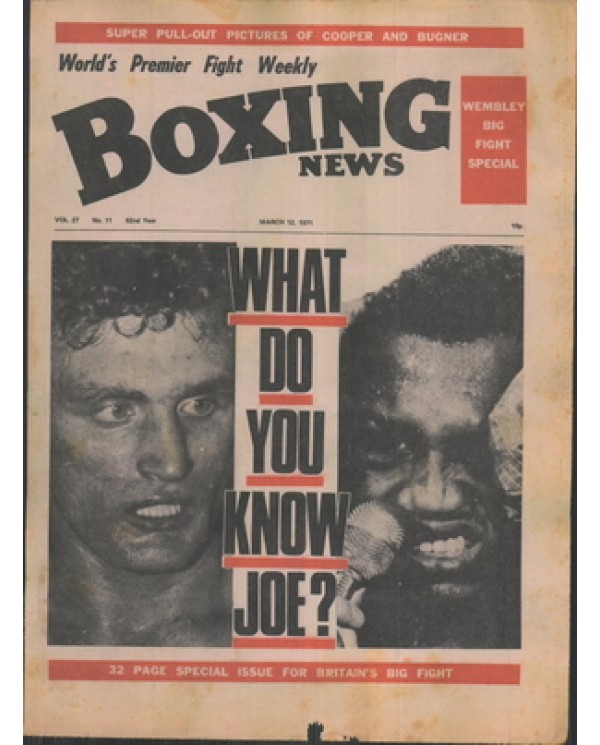 Boxing News magazine 12.3.1971 Download pdf