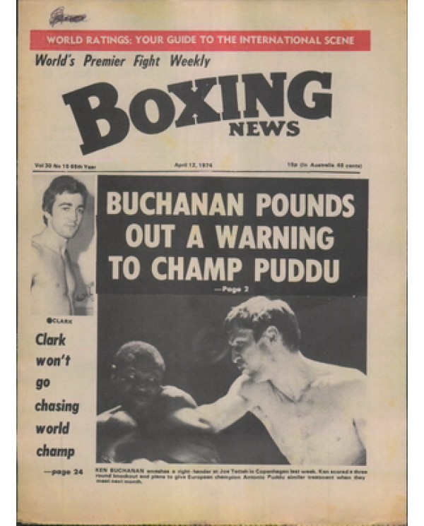 Boxing News magazine 12.4.1974  Download pdf