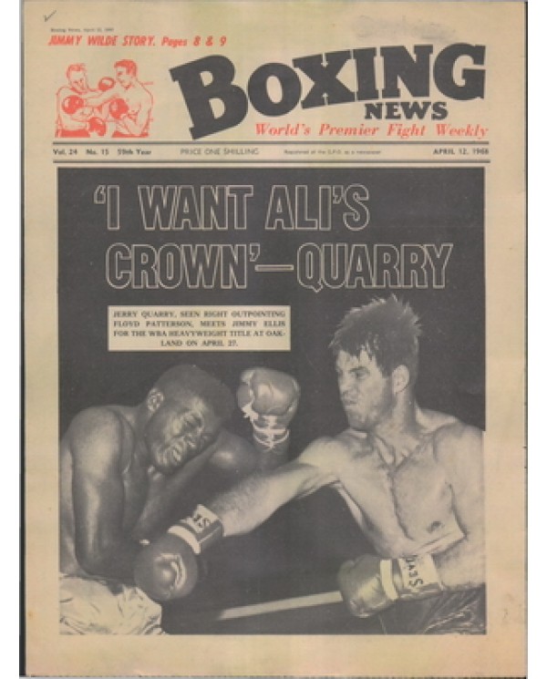 Boxing News magazine 12.4.1968  Download pdf