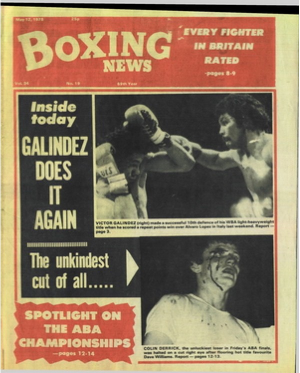 Boxing News magazine 12.5.1978 Download pdf