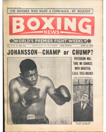 Boxing News magazine 12.6.1959 Download pdf
