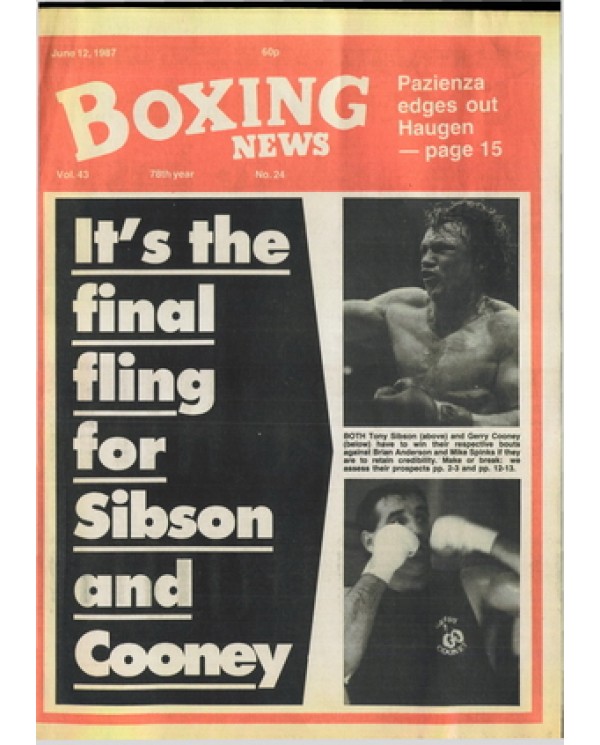 Boxing News magazine 12.6.1987 Download pdf