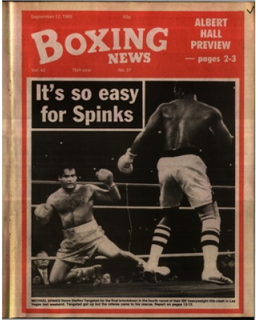Boxing News magazine 12.9.1986 Download pdf