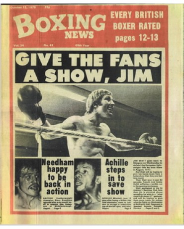 Boxing News magazine 13.10.1978 Download pdf