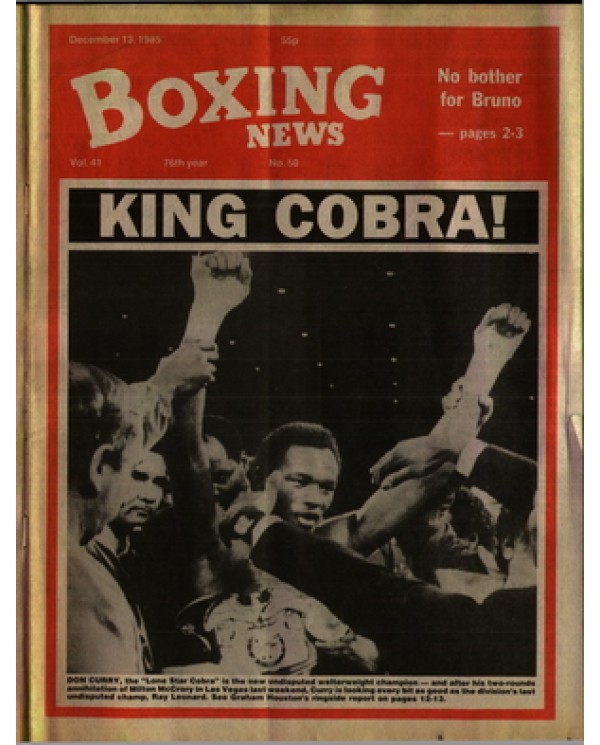 Boxing News magazine 13.12.1985 Download pdf