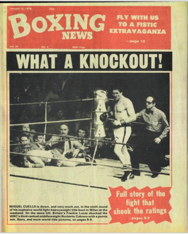 Boxing News magazine 13.1.1978 Download pdf