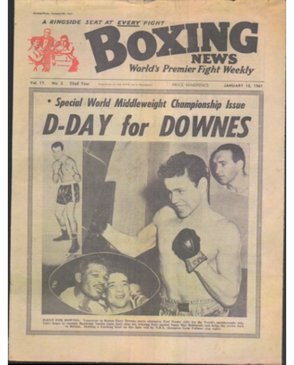 Boxing News magazine 13.1.1961  Download pdf