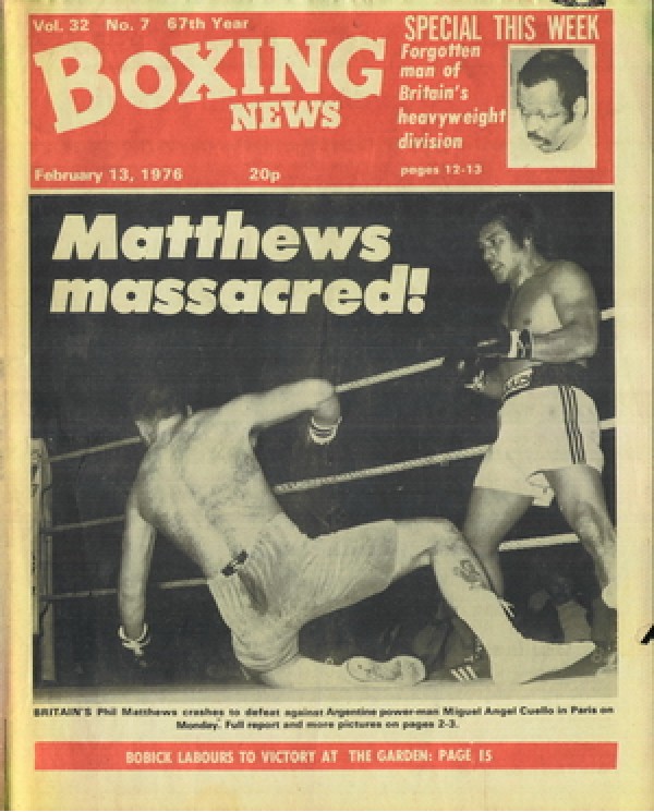 Boxing News magazine 13.2.1976 Download pdf