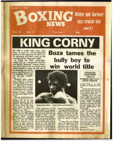 Boxing News magazine 13.3.1981 Download pdf