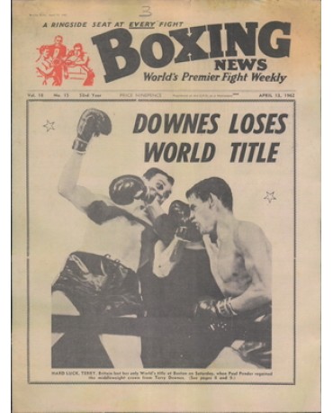 Boxing News magazine 13.4.1962  Download pdf