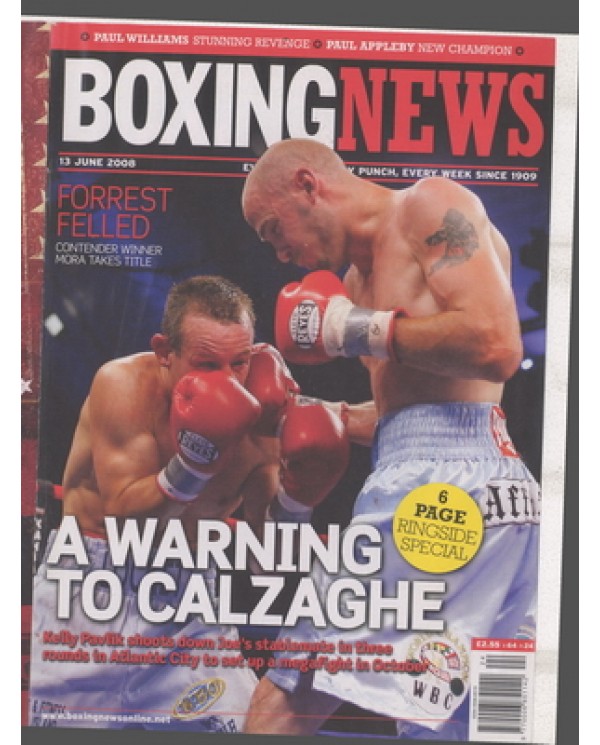 Boxing News magazine  13.6.2008  Download pdf