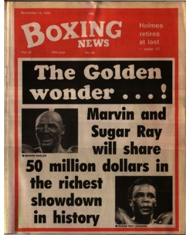 Boxing News magazine 14.11.1986 Download pdf