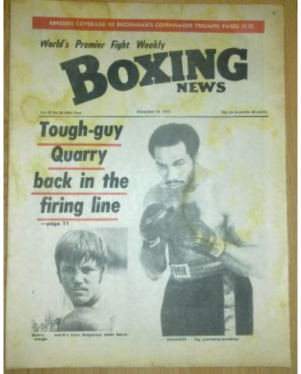 Boxing News magazine Download PDF 14.12.1973