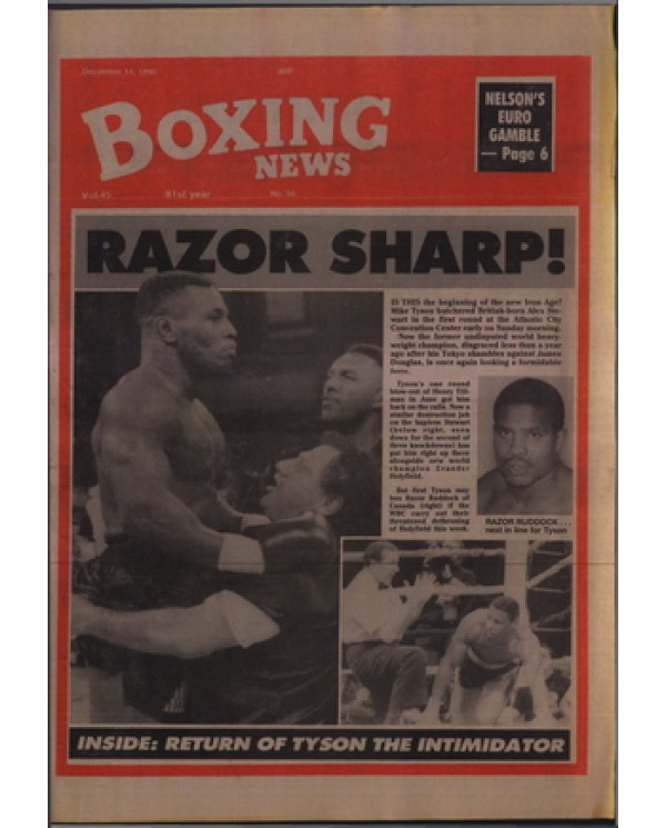 Boxing News magazine 14.12.1990 Download pdf