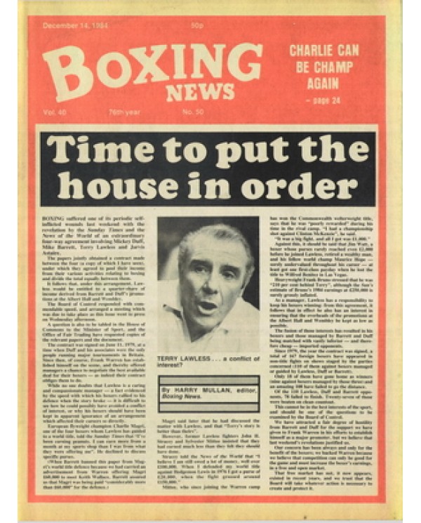 Boxing News magazine 14.12.1984 Download pdf