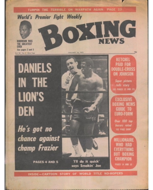 Boxing News magazine 14.1.1972 Download pdf