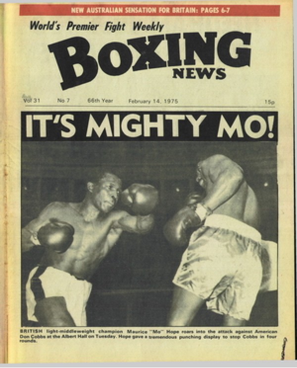 Boxing News magazine 14.2.1975 Download pdf