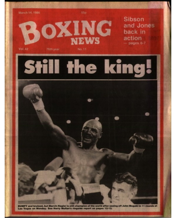 Boxing News magazine 14.3.1986 Download pdf