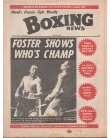 Boxing News magazine Download PDF 14.4.1972