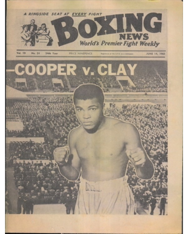 Boxing News magazine 14.6.1963  Download pdf