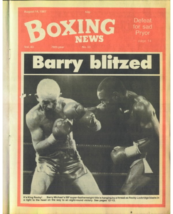 Boxing News magazine 14.8.1987 Download pdf