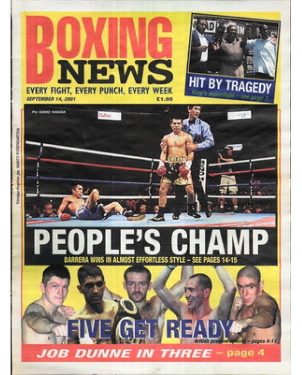 Boxing News magazine 14.9.2001 Download pdf