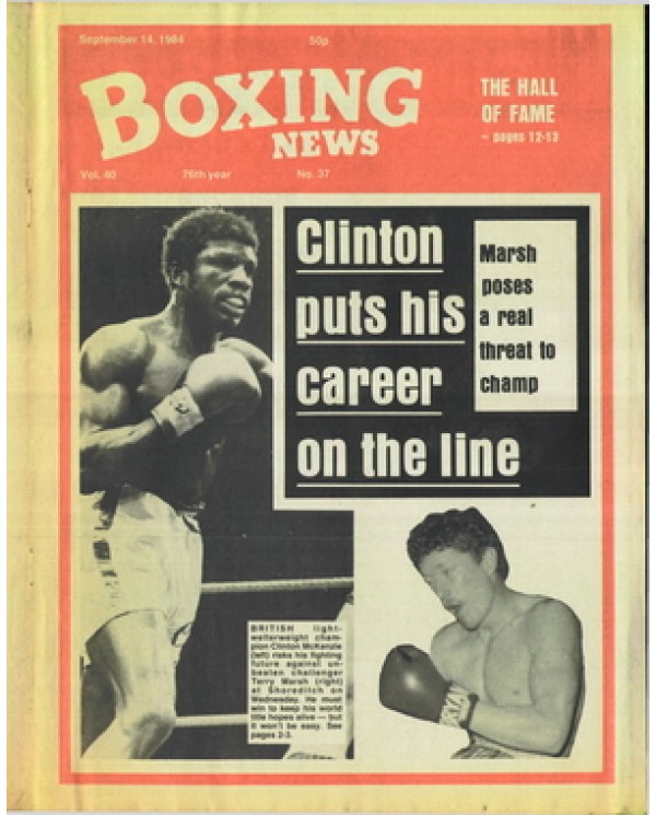 Boxing News magazine 14.9.1984 Download pdf