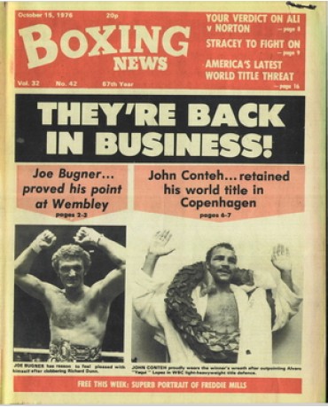 Boxing News magazine  15.10.1976 Download pdf