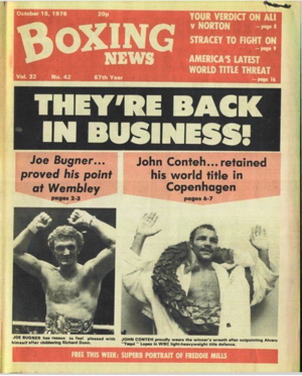 Boxing News magazine  15.10.1976 Download pdf