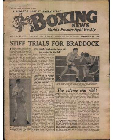 Boxing News magazine 15.11.1950 Download pdf