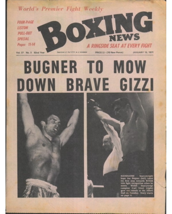 Boxing News magazine 15.1.1971 Download pdf