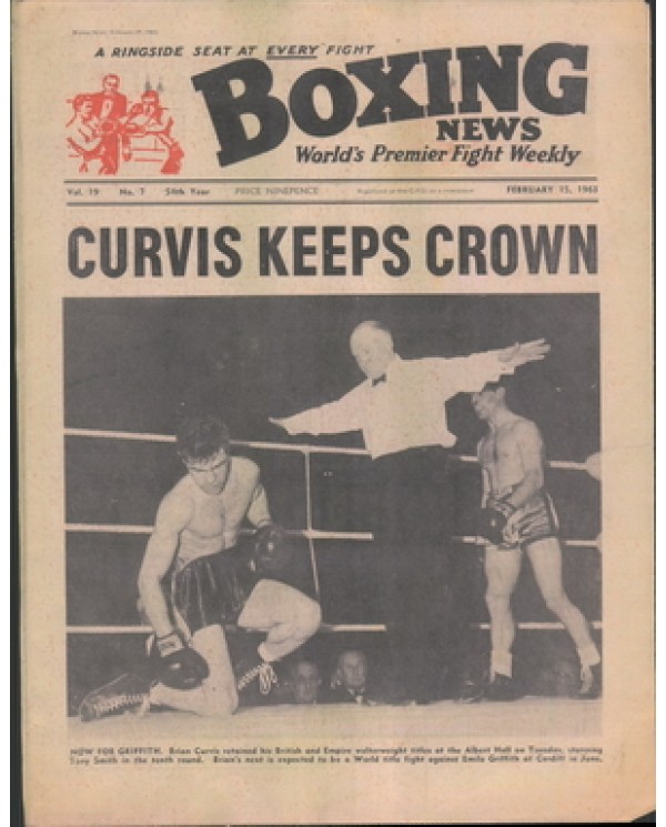 Boxing News magazine 15.2.1963  Download pdf