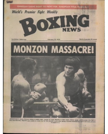 Boxing News magazine 15.2.1974  Download pdf