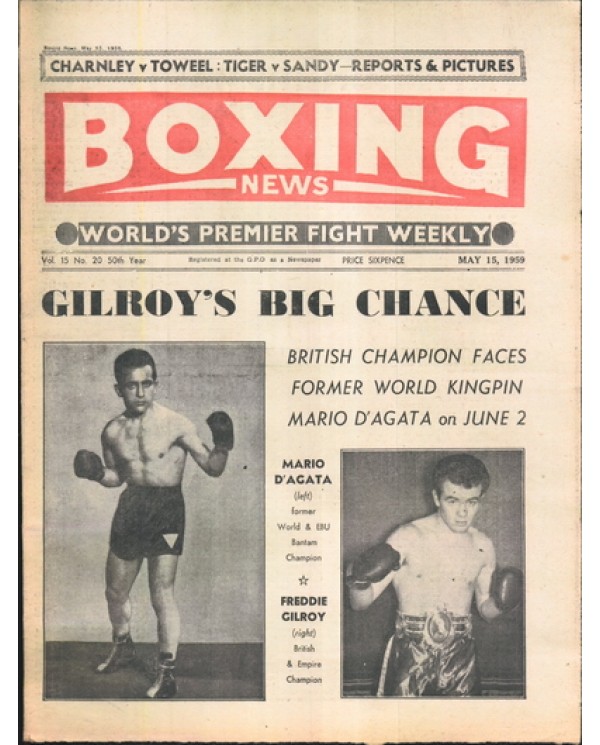 Boxing News magazine 15.5.1959 Download pdf