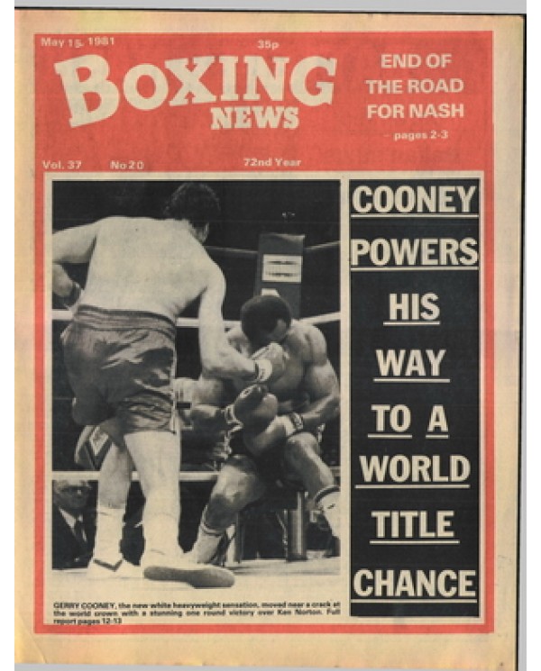 Boxing News magazine 15.5.1981 Download pdf