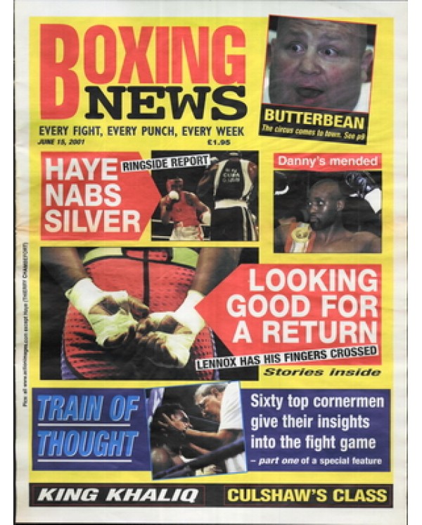 Boxing News magazine 15.6.2001 Download pdf