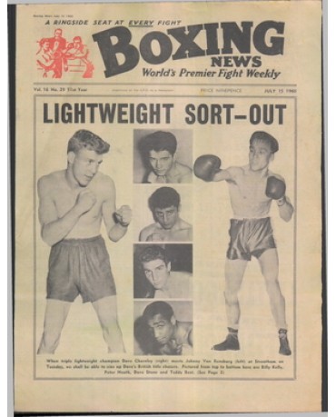 Boxing News magazine 15.7.1960  Download pdf