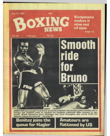 Boxing News magazine 15.7.1983 Download pdf