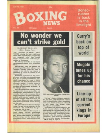 Boxing News magazine 15.7.1988 Download pdf