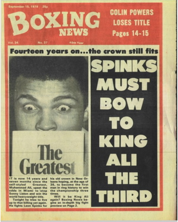 Boxing News magazine 15.9.1978 Download pdf
